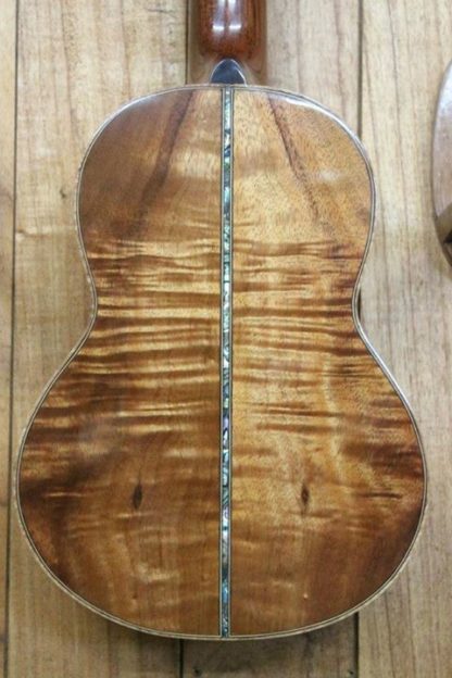 Tenor Ukulele - All Hawaiian Koa with Koi Fingerboard Inlay - Image 7