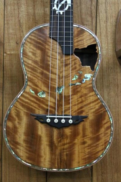Tenor Ukulele - Hawaiian Koa Top, Philippine Ebony Back and Sides - Image 2