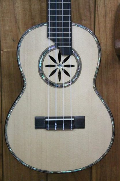 Humpback Tenor Ukulele - Solid Engelmann Spruce Top, Solid Mango Humpback - Image 4
