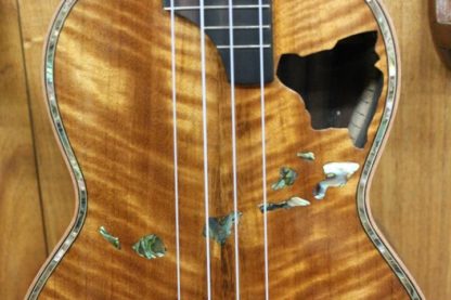 Tenor Ukulele - Hawaiian Koa Top, Philippine Ebony Back and Sides - Image 13