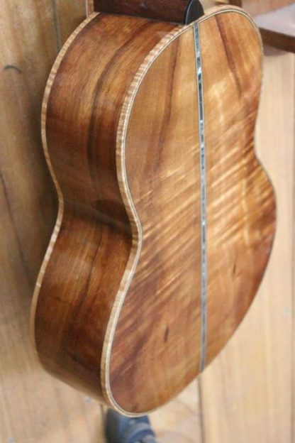 Tenor Ukulele - All Hawaiian Koa with Koi Fingerboard Inlay - Image 5