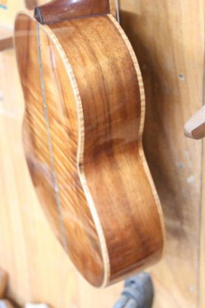 Tenor Ukulele - All Hawaiian Koa with Koi Fingerboard Inlay - Image 6