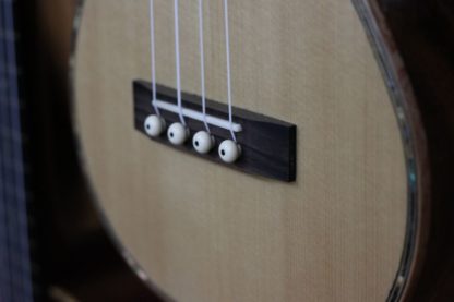 Humpback Concert Ukulele - Solid Engelmann Spruce Top, Solid Acacia Humpback - Image 6