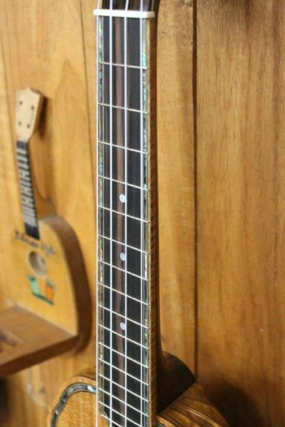Pineapple-carved Humpback Tenor Ukulele -  Japanese Silk Oak Top, Acacia Back and Sides - Image 8