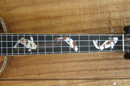 Tenor Ukulele - All Hawaiian Koa with Koi Fingerboard Inlay - Image 11