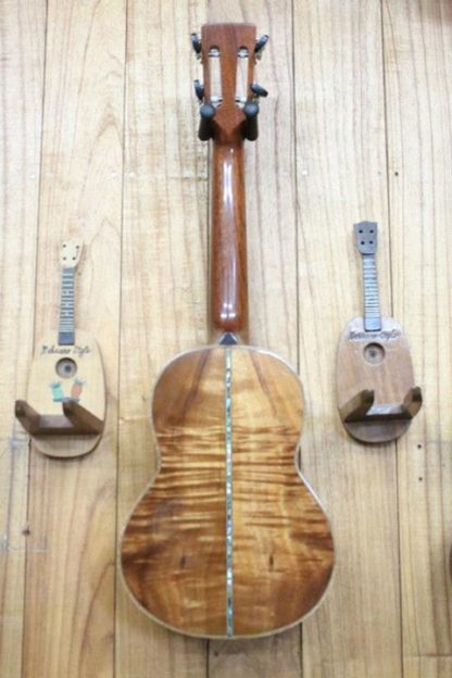 Tenor Ukulele - All Hawaiian Koa with Koi Fingerboard Inlay - Image 3