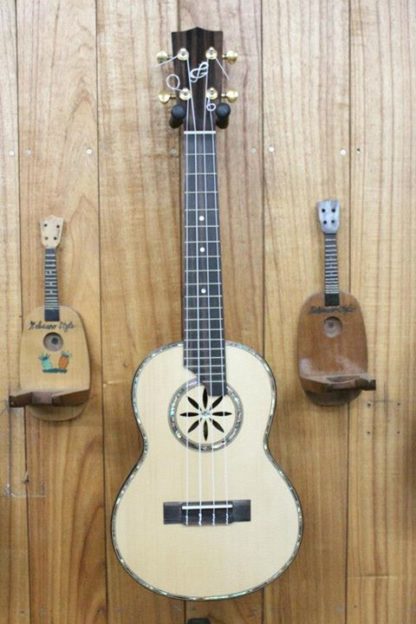 Humpback Tenor Ukulele - Solid Engelmann Spruce Top, Solid Mango Humpback - Image 2