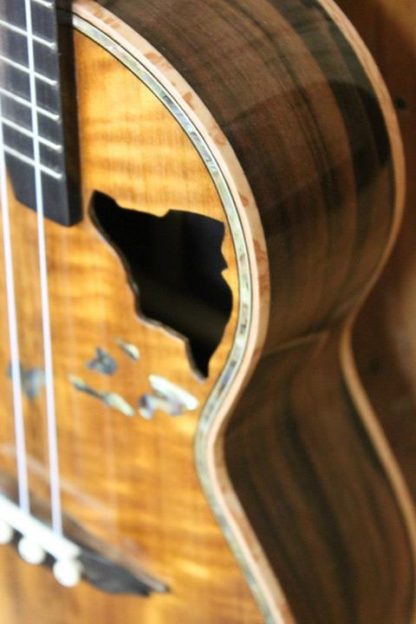 Tenor Ukulele - Hawaiian Koa Top, Philippine Ebony Back and Sides - Image 6