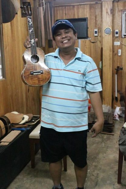 Tenor Ukulele - All Hawaiian Koa with Koi Fingerboard Inlay - Image 25