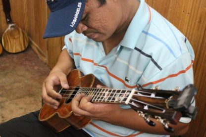 Tenor Ukulele - All Hawaiian Koa with Koi Fingerboard Inlay - Image 18