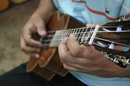 Tenor Ukulele - All Hawaiian Koa with Koi Fingerboard Inlay - Image 19