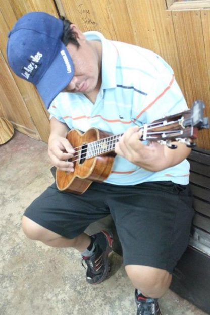 Tenor Ukulele - All Hawaiian Koa with Koi Fingerboard Inlay - Image 20