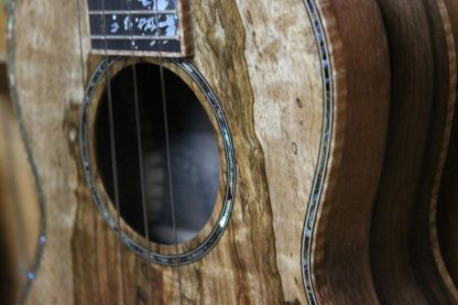 Tenor Ukulele - Spalted Mango Top, Philippine Ebony Back and Sides - Image 8