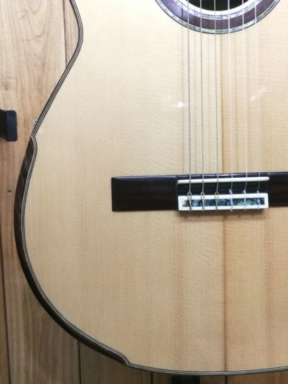 Humpback Classical Guitar – Engelmann Spruce Top and Acacia Back and Sides with Cut-away - Image 12