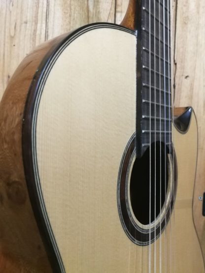 Humpback Classical Guitar – Engelmann Spruce Top and Acacia Back and Sides with Cut-away - Image 14
