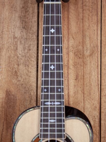 Concert Ukulele - Engelmann Spruce Top, Figured Mango Back and Sides - Image 11