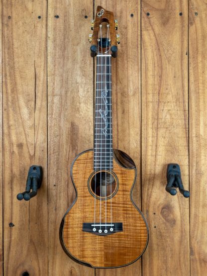 Tenor Ukulele - Curly Hawaiian Koa Top, Back and Sides