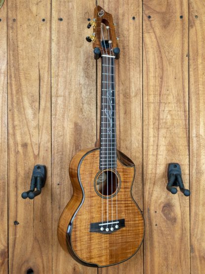 Tenor Ukulele - Curly Hawaiian Koa Top, Back and Sides - Image 2
