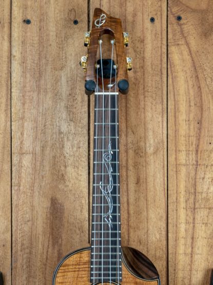 Tenor Ukulele - Curly Hawaiian Koa Top, Back and Sides - Image 9