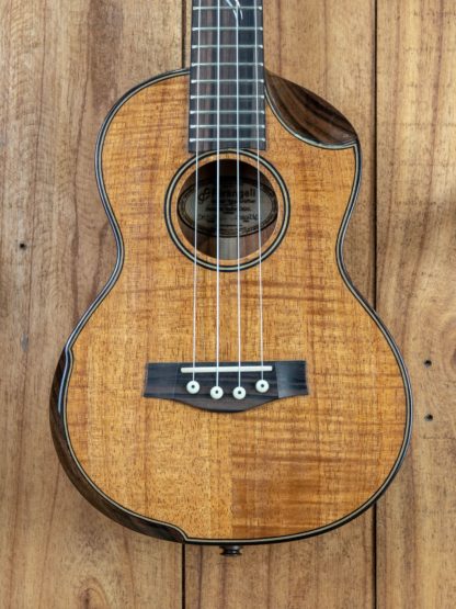 Tenor Ukulele - Curly Hawaiian Koa Top, Back and Sides - Image 5
