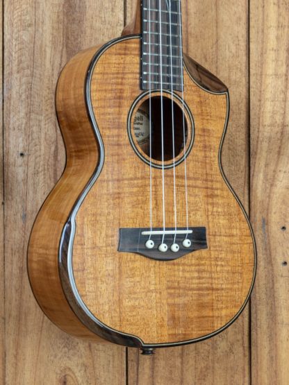 Tenor Ukulele - Curly Hawaiian Koa Top, Back and Sides - Image 6