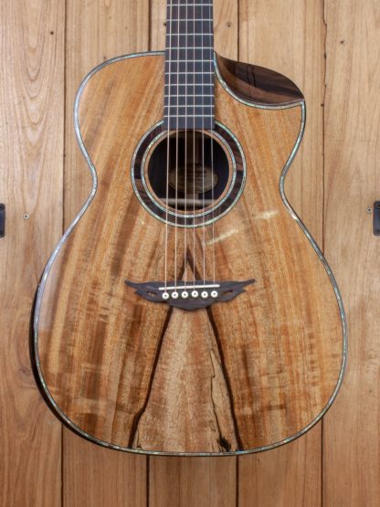 Orchestra Model-Jumbo - Spalted Mango top, Philippine Ebony back and sides - Image 5