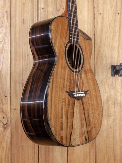 Orchestra Model-Jumbo - Spalted Mango top, Philippine Ebony back and sides - Image 6
