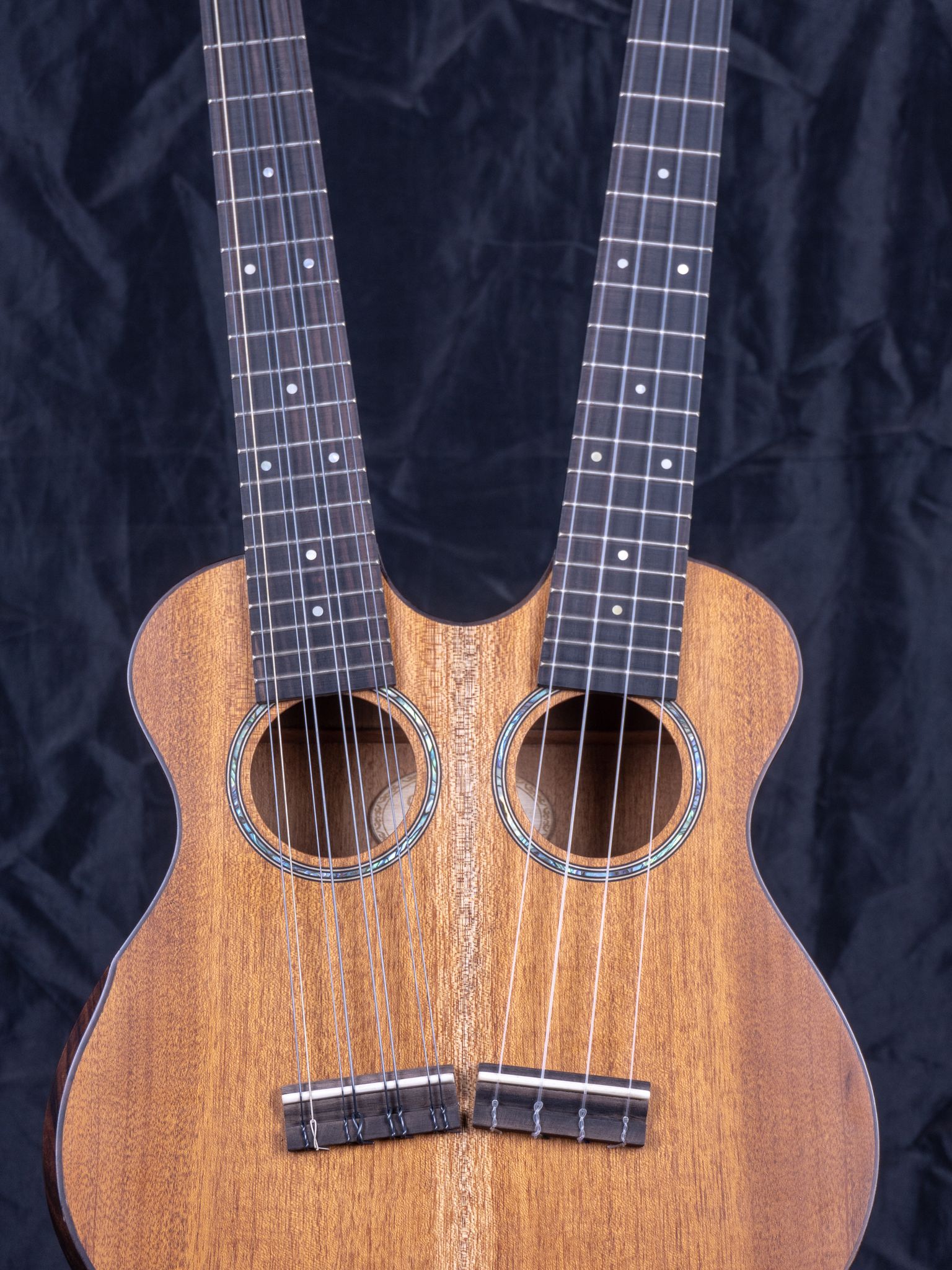 Custom Build 212 Mahogany Double Nack Tenor Ukulele Ferangeli