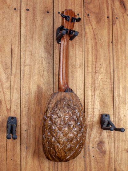 Concert Ukulele - Hawaiian Koa top, Pineapple-carved Acacia back - Image 3