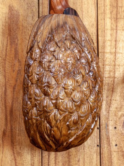 Concert Ukulele - Hawaiian Koa top, Pineapple-carved Acacia back - Image 7