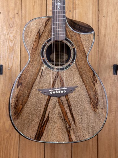 Orchestra Model-Jumbo - Spalted Mango top, Philippine Ebony back and sides - Image 5