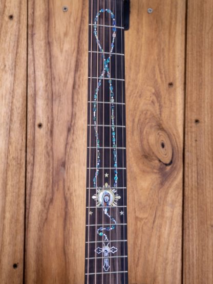 Orchestra Model-Jumbo - Spalted Mango top, Philippine Ebony back and sides - Image 9