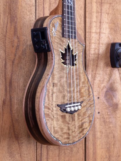 Super Concert Thin Body Ukulele - Mango Top, Philippine Ebony Back and Sides - Image 6