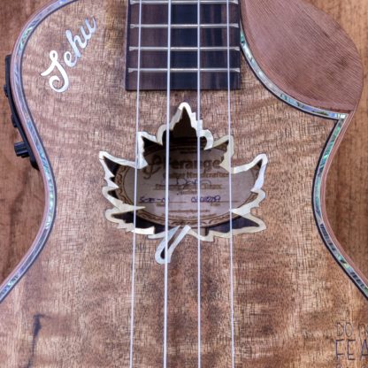 Super Concert Thin Body Ukulele - Mango Top, Philippine Ebony Back and Sides - Image 9