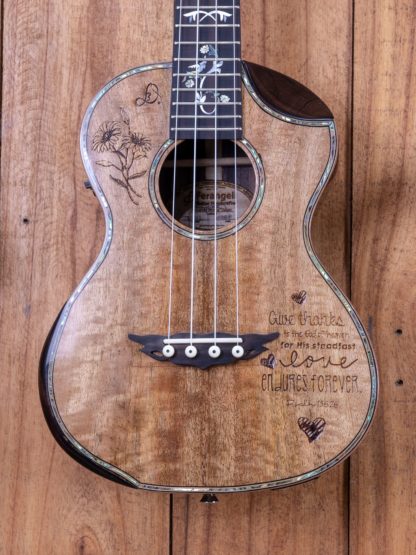 Tenor Ukulele - Mango Top, Philippine Ebony Back and Sides - Image 5