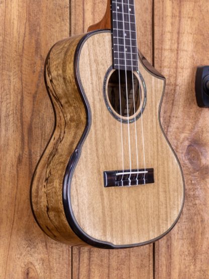 Tenor Ukulele - Gmelina Top, Spalted Mango Back and Sides - Image 6