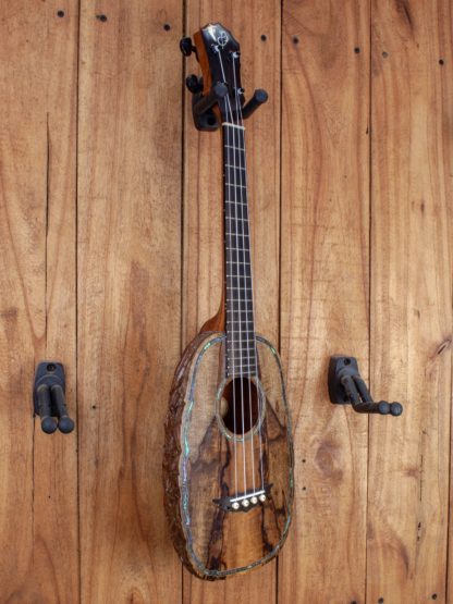 Tenor Ukulele - Spalted Mango top, Pineapple-carved Acacia back - Image 2