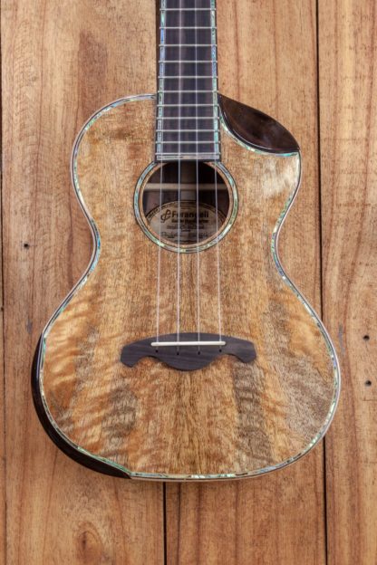 Tenor Ukulele - Solid Figured Mango Top, Philippine Ebony Back and Sides - Image 6
