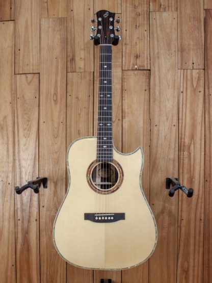 Custom Build #132 - Engelmann Spruce Top, Philippine Ebony Back and Sides Dreadnought Guitar