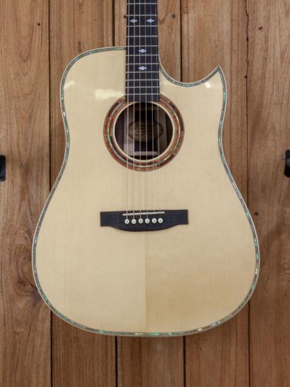 Custom Build #132 - Engelmann Spruce Top, Philippine Ebony Back and Sides Dreadnought Guitar - Image 5