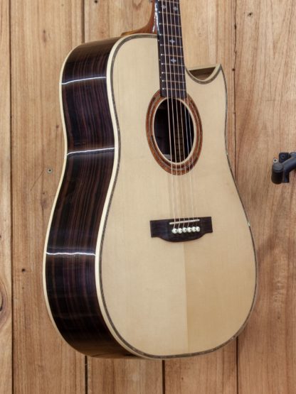 Custom Build #132 - Engelmann Spruce Top, Philippine Ebony Back and Sides Dreadnought Guitar - Image 6