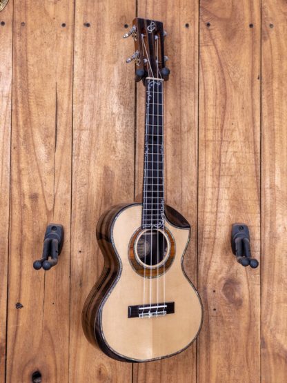 Tenor Ukulele - Engelmann Spruce Top, Philippine Ebony Back and Sides - Image 2