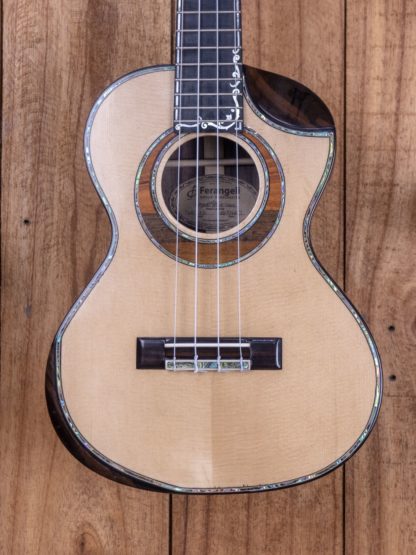 Tenor Ukulele - Engelmann Spruce Top, Philippine Ebony Back and Sides - Image 5