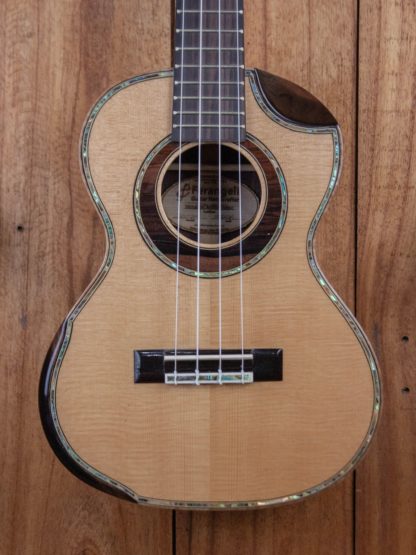 Tenor Ukulele - Engelmann Spruce Top, Brazilian Rosewood Back and Sides - Image 5