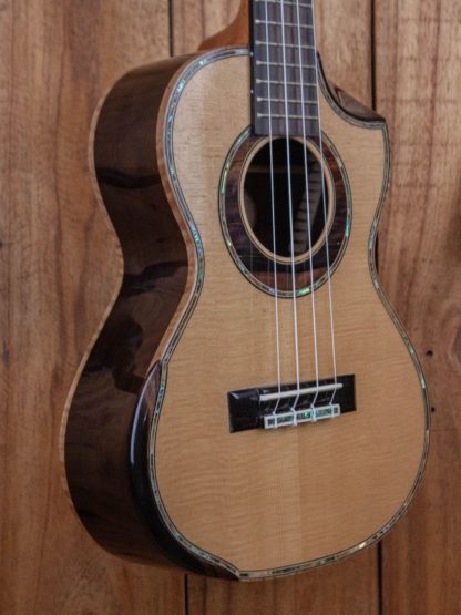 Tenor Ukulele - Engelmann Spruce Top, Brazilian Rosewood Back and Sides - Image 6