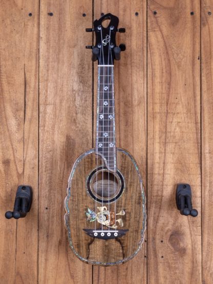 Custom Build #199 - Spalted Mango/Acacia Pineapple-carved Concert Ukulele