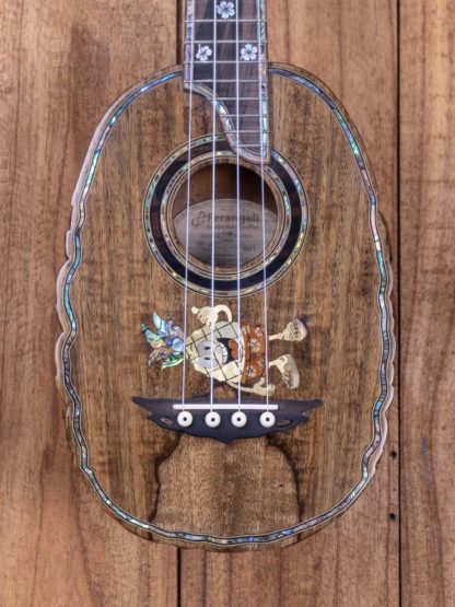 Custom Build #199 - Spalted Mango/Acacia Pineapple-carved Concert Ukulele - Image 5