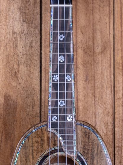 Custom Build #199 - Spalted Mango/Acacia Pineapple-carved Concert Ukulele - Image 8