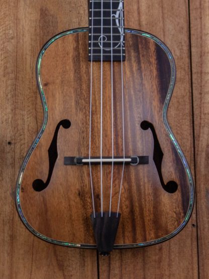 Archtop Tenor Ukulele - Acacia Top, Back, and Sides - Image 5