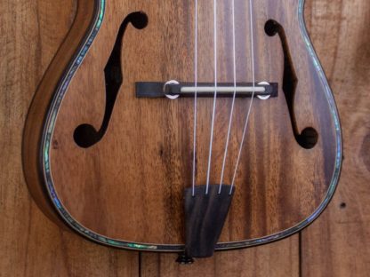 Archtop Tenor Ukulele - Acacia Top, Back, and Sides - Image 9